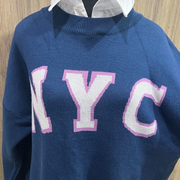 Maeve Anthropologie Graphic Twofer NYC Sweater - Picture 8 of 13